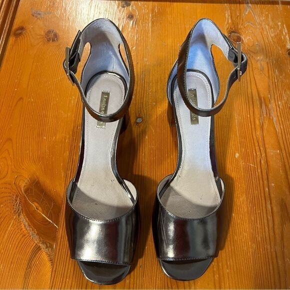 Louise et Cie Karisa Metallic Leather Ankle Strap Heels. Size 40/10M. Good Cond! - Picture 2 of 13